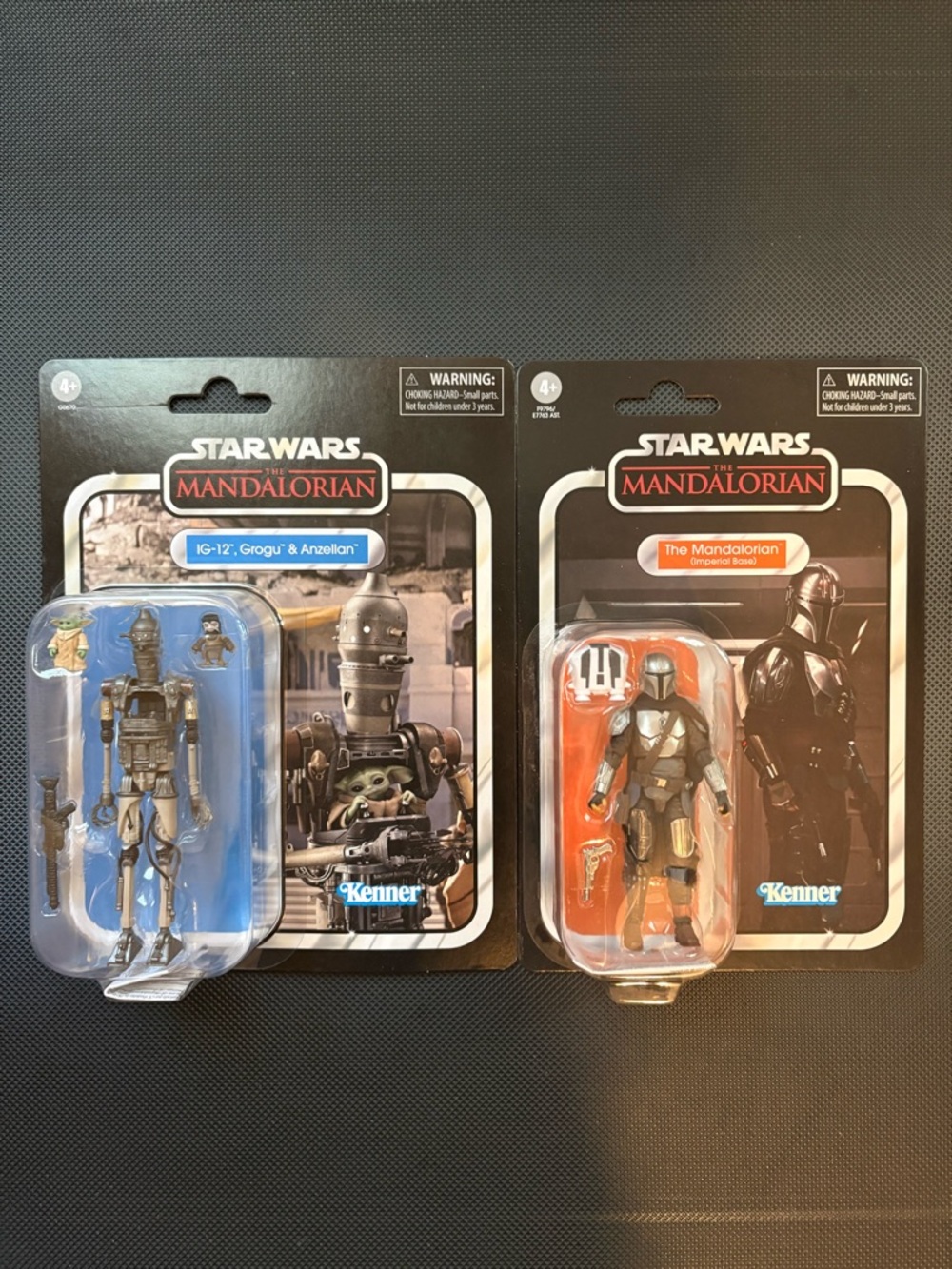 Star Wars Mandalorian & IG-12 Grogu & Anzellan the vintage collection